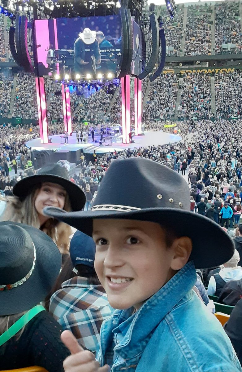 For your first concert can’t get any better then <a href="/garthbrooks/">Garth Brooks</a> #garthinEdmonton.