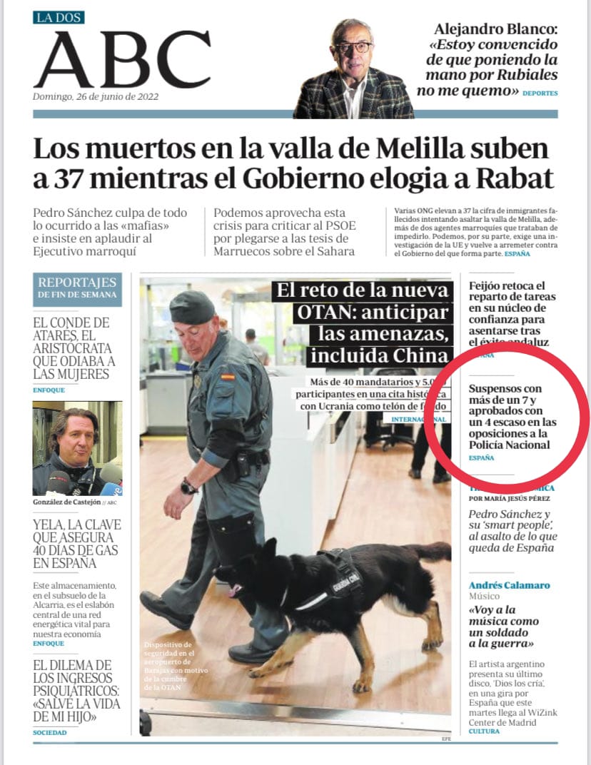 Mañana en <a href="/abc_es/">ABC.es</a> explicamos algo inexplicable que está causando un grave perjuicio personal, económico, laboral y hasta familiar a muchas personas en toda España por culpa de errores y arbitrariedades en las oposiciones a la <a href="/policia/">Policía Nacional</a> 🧐👇⭕