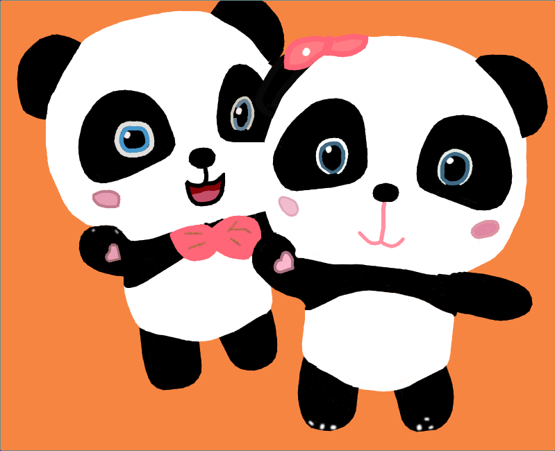 The happiness of pandas who have regained their nature..