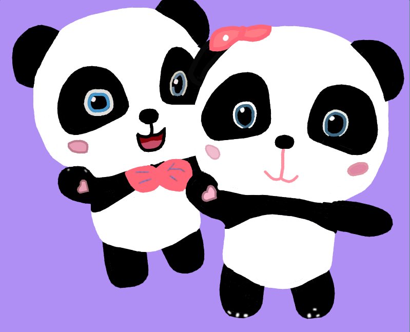 The happiness of pandas who have regained their nature..