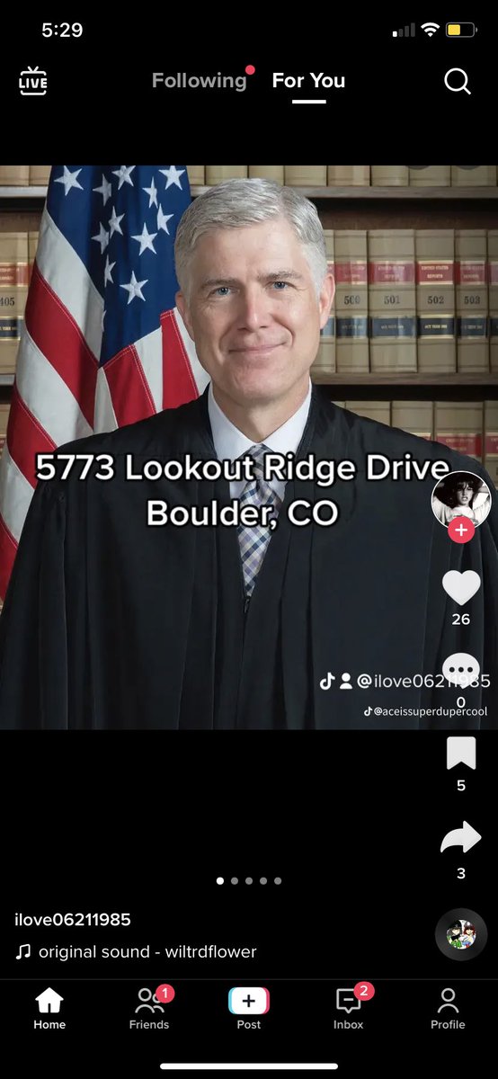 m3talae's tweet image. supreme court members being doxxed on tiktok is our current state