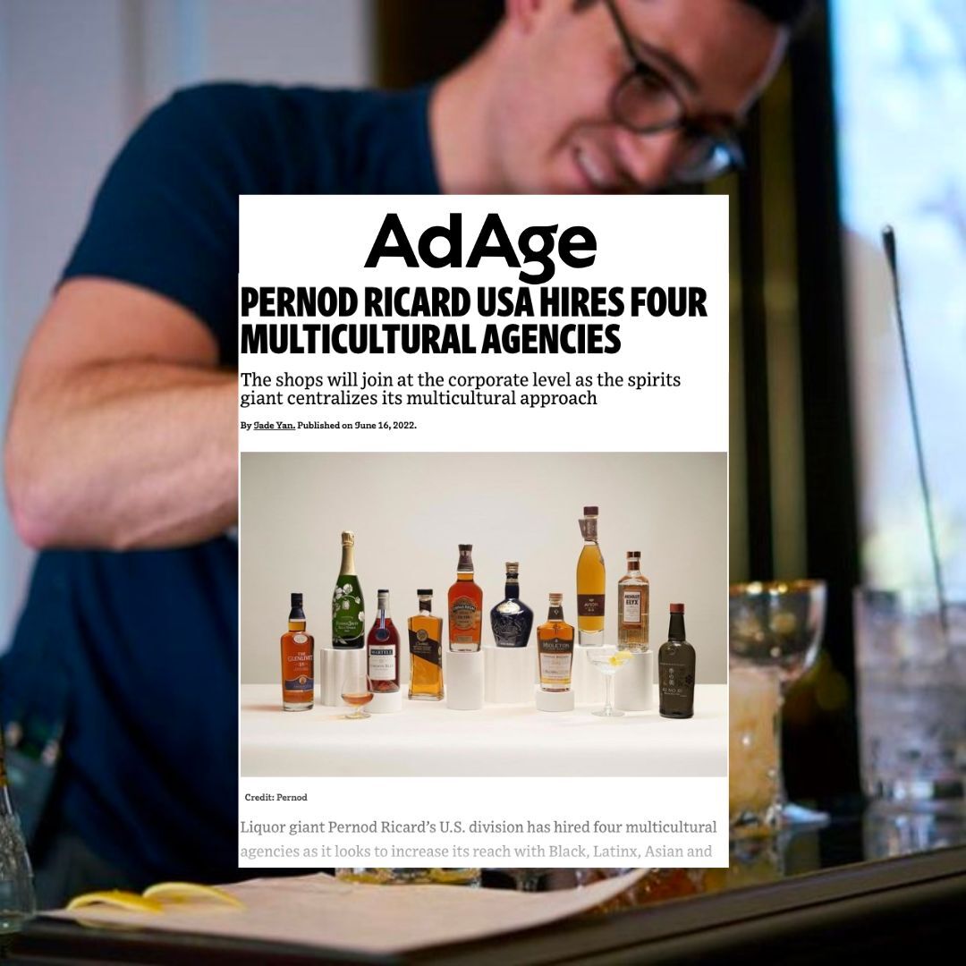 TiWorldwide's tweet photo. We’re so proud to share our recent feature in @adage that highlights our ongoing collaboration with @Pernod_Ricard and @1964agency🍾 Working alongside some inspiring partners in our space, we’re creating lasting change for Pernod Ricard. https://t.co/yNwVQEw107