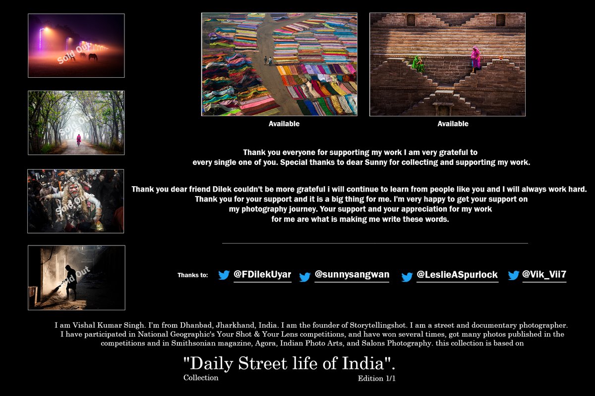 Thank you everyone for supporting my work I am very grateful to every single one of you for collecting my work. @FDilekUyar <a href="/sunnysangwan/">Sunny</a> <a href="/LeslieASpurlock/">lesliespurlock.sol | NFT.NYC 2024 🏴‍☠️</a> @Vik_Vii7
4 sold Out/2 Available
Check out this account on OpenSea opensea.io/collection/dai… via <a href="/opensea/">OpenSea</a>
#OpenSeaNFT #opensea