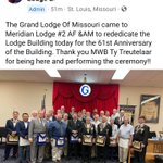 Image for the Tweet beginning: Congratulations to Meridian Lodge for