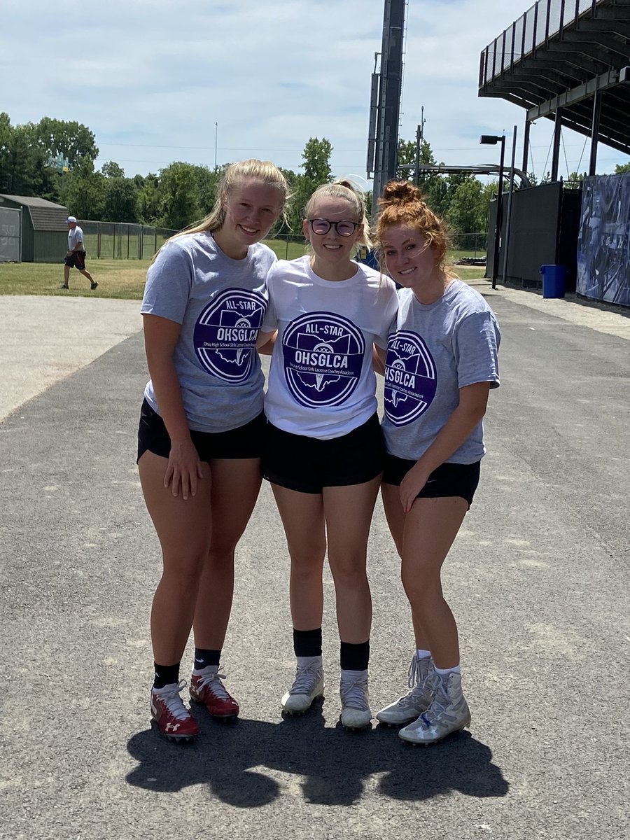 BFHSGirlsLax's tweet photo. Congratulations to Jordan Lang, Samantha Lorei, Sara Schaper, Maddie Strong, Anna Ulland, and Frances Vogelsang for being selected to play in the Ohio Lacrosse Senior All Star Game at Worthington HS and for Jordan, Maddie, and Frances who were able to play in today's game. https://t.co/LuvvDocPhO