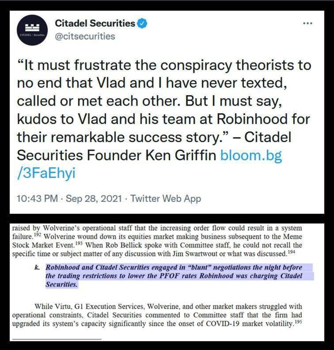 MoonShotUK's tweet photo. #KenGriffinLied #CitadelScandal #KenGriffinLiedUnderOath #AMC #GME #Justice4Retail #WhatNowMaxine CHECKMATE #EatCrow https://t.co/Q8JM277rXo