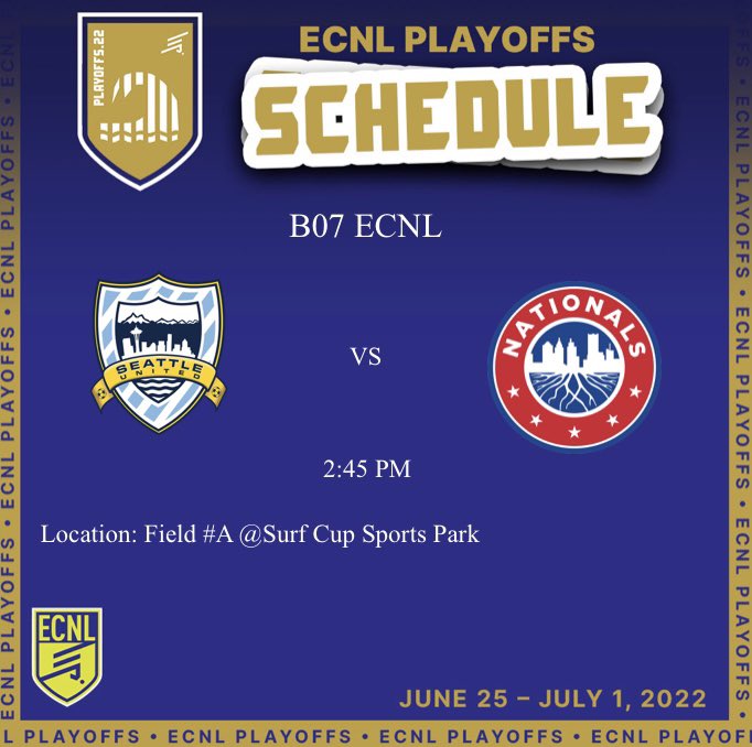 SeattleUnited's tweet photo. B07 ECNL to finish the day in San Diego!!
#seattleunited #letsgosu #ECNLPlayoffs https://t.co/5EEOdAIGfC