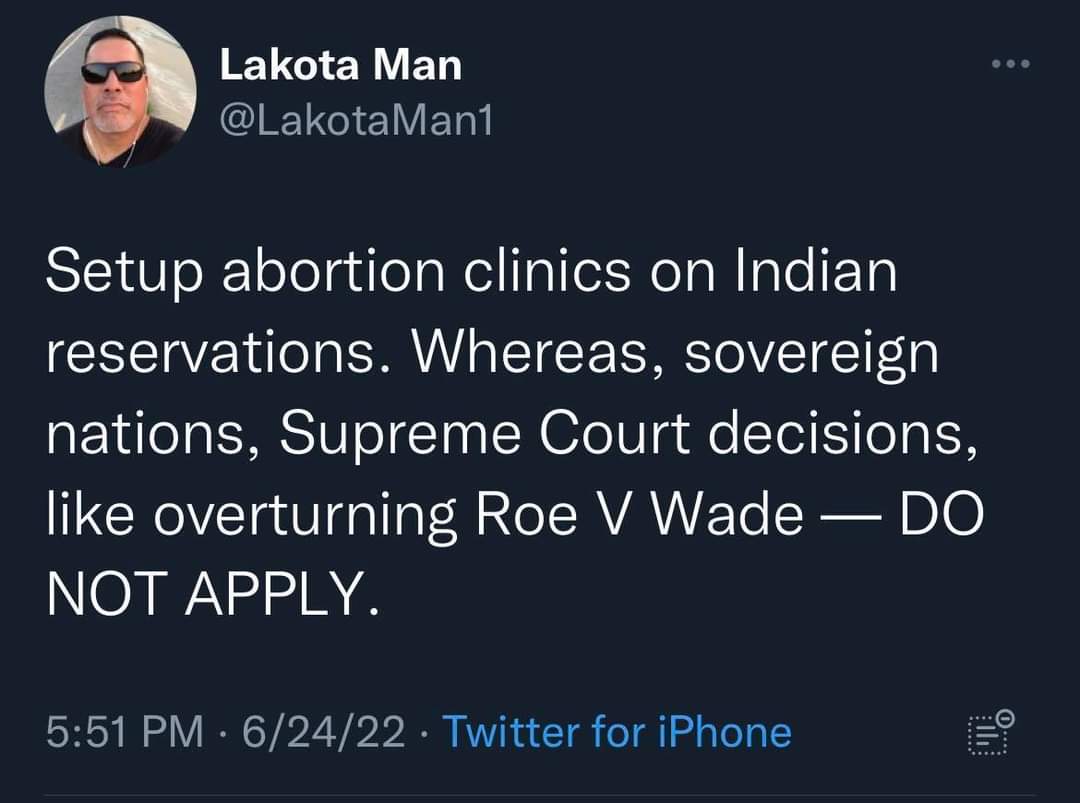 Thank you Lakota Man