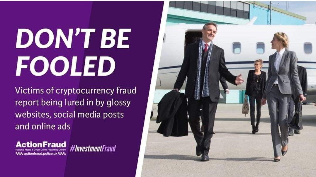 Criminals will try to lure you in with adverts or via social media offering easy money quickly. Stop and think. It could protect you and your money.

Read more ➡️ actionfraud.police.uk/investmentfraud

#InvestmentFraud