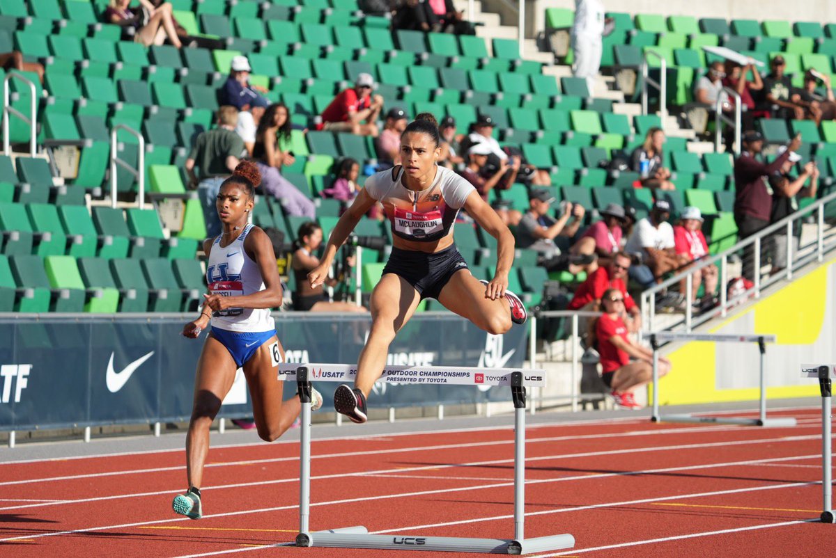WORLD RECORD FOR <a href="/GoSydGo/">Sydney McLaughlin-Levrone</a> 🌎🇺🇸🥇

51.41 in the 400m hurdles for the win at #USATFOutdoors 🤯🤯🤯