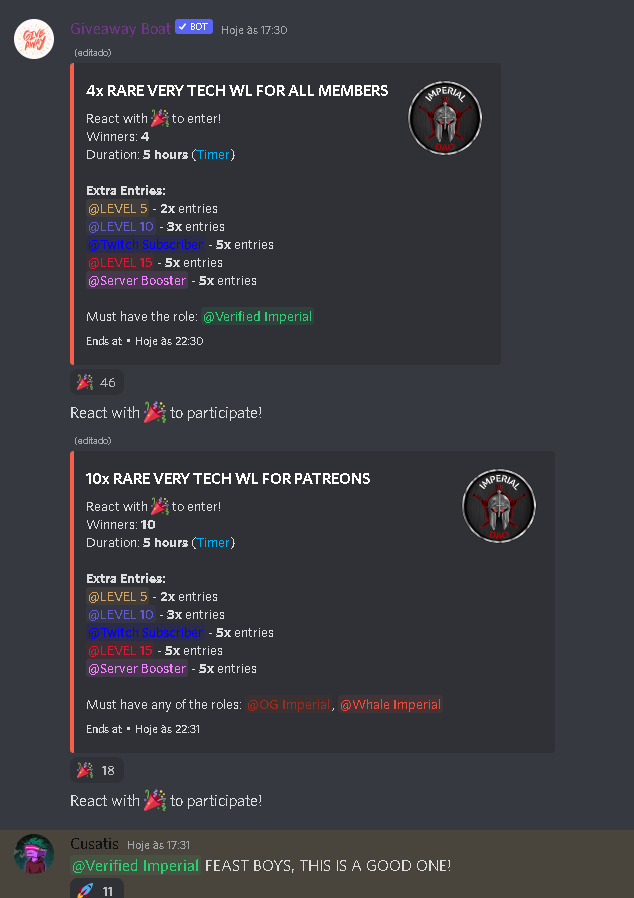 Congrats to the winners of <a href="/very_io/">VERY TECH</a> WL and Beta Keys.

By the way, we are hosting 14x RARE WL on <a href="/ImperialDAO/">Imperial DAO</a> discord.

You all should join us: discord.gg/imperialdao