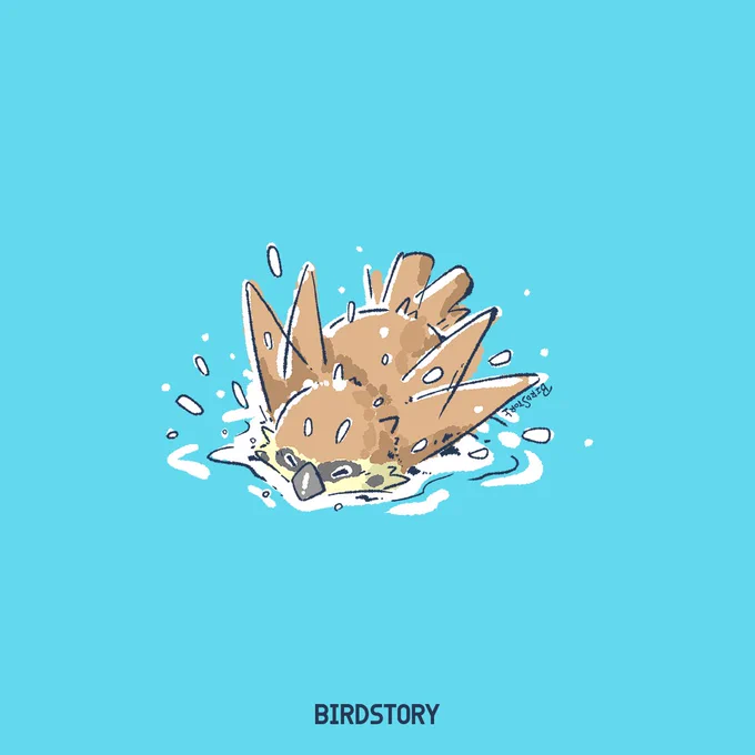 おはようございます。
本日は6月26日、語呂合わせから、露天風呂の日とのことです🐣
#BIRDSTORY 
#スズメ 