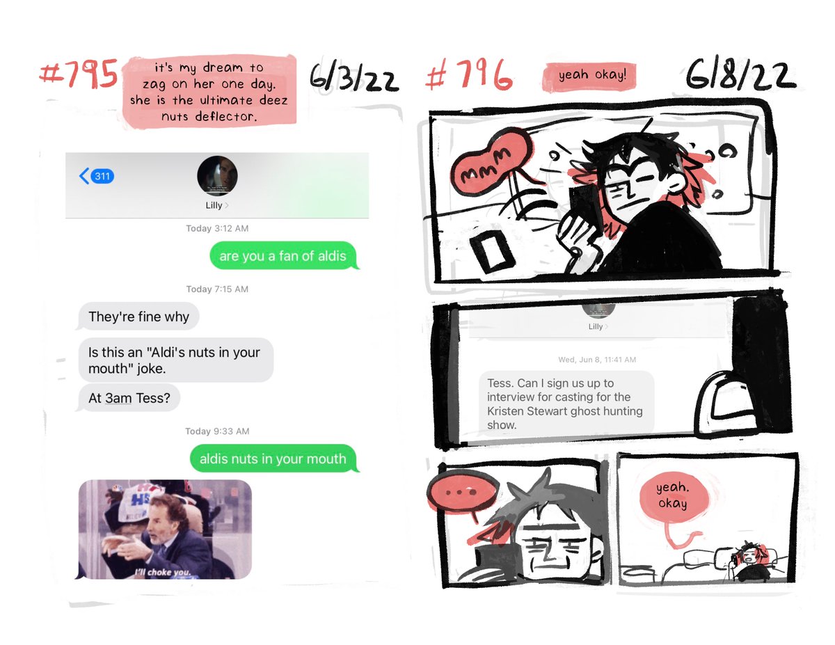 MORE DAILY COMICS! always the catch up!!! hope you like these ones... i think they're cute