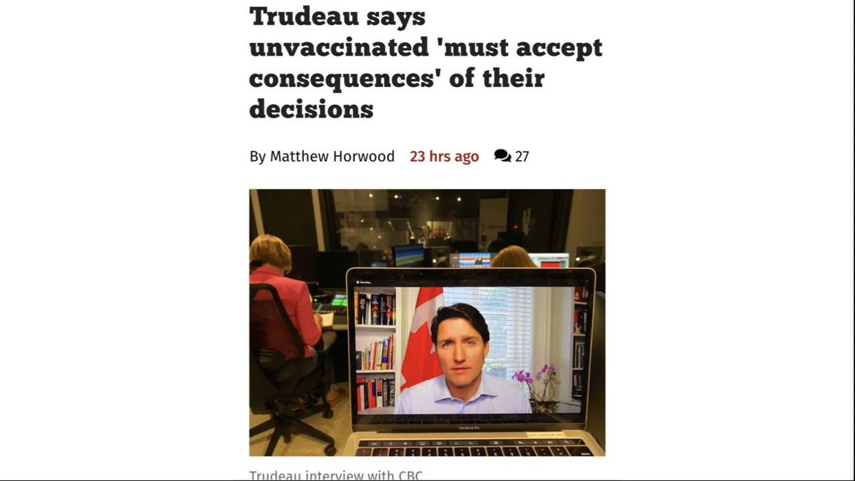Roman_Baber's tweet photo. If it's mandatory, it isn't a choice. Enough with this hypocrisy.

Do not let @JustinTrudeau change the channel. Canadians don't want the division he's peddling. The only division we want is between Justin Trudeau and @theJagmeetSingh!
#cpcldr #cdnpoli #onpoli https://t.co/TZG8QOsqkd