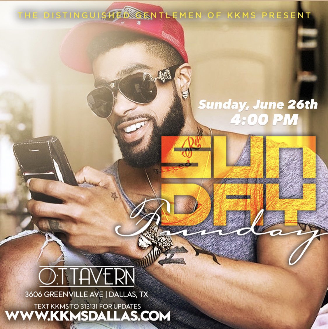 🌈SUNDAY FUNDAY🌈
SUNDAY, June 26th 

Sections Available Now: 
kkmsdallas.com

Drink Specials •Hookah •Food
#KKMS #TheDistinguishedGents #daydrinking #dayparty #dayshots #sundayfunday #dallas #socialsundayexperience