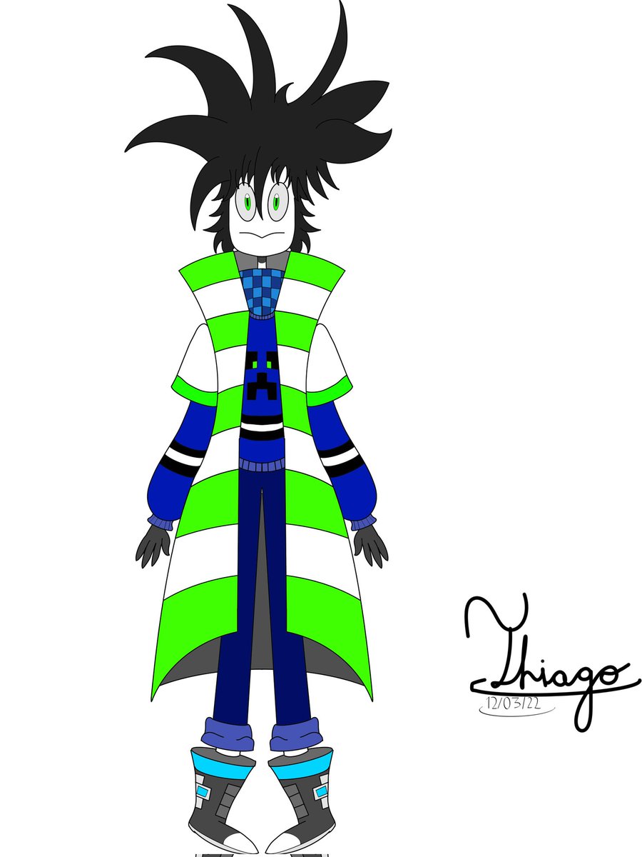 CCraftale's tweet image. This is my Main OC: Craftando C. Craftale.
Esse é o meu OC Principal: Craftando C. Craftale.