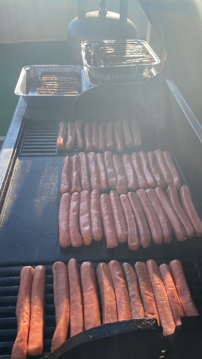 PWrightSmith's tweet photo. 600 sausage precooked for the NAIDOC NNPS Picnic and Celebration tomorrow. Get Up, Stand Up, Show Up! #NAIDOC Better than any Election Day Sausage! https://t.co/qmpK5sW5Pe
