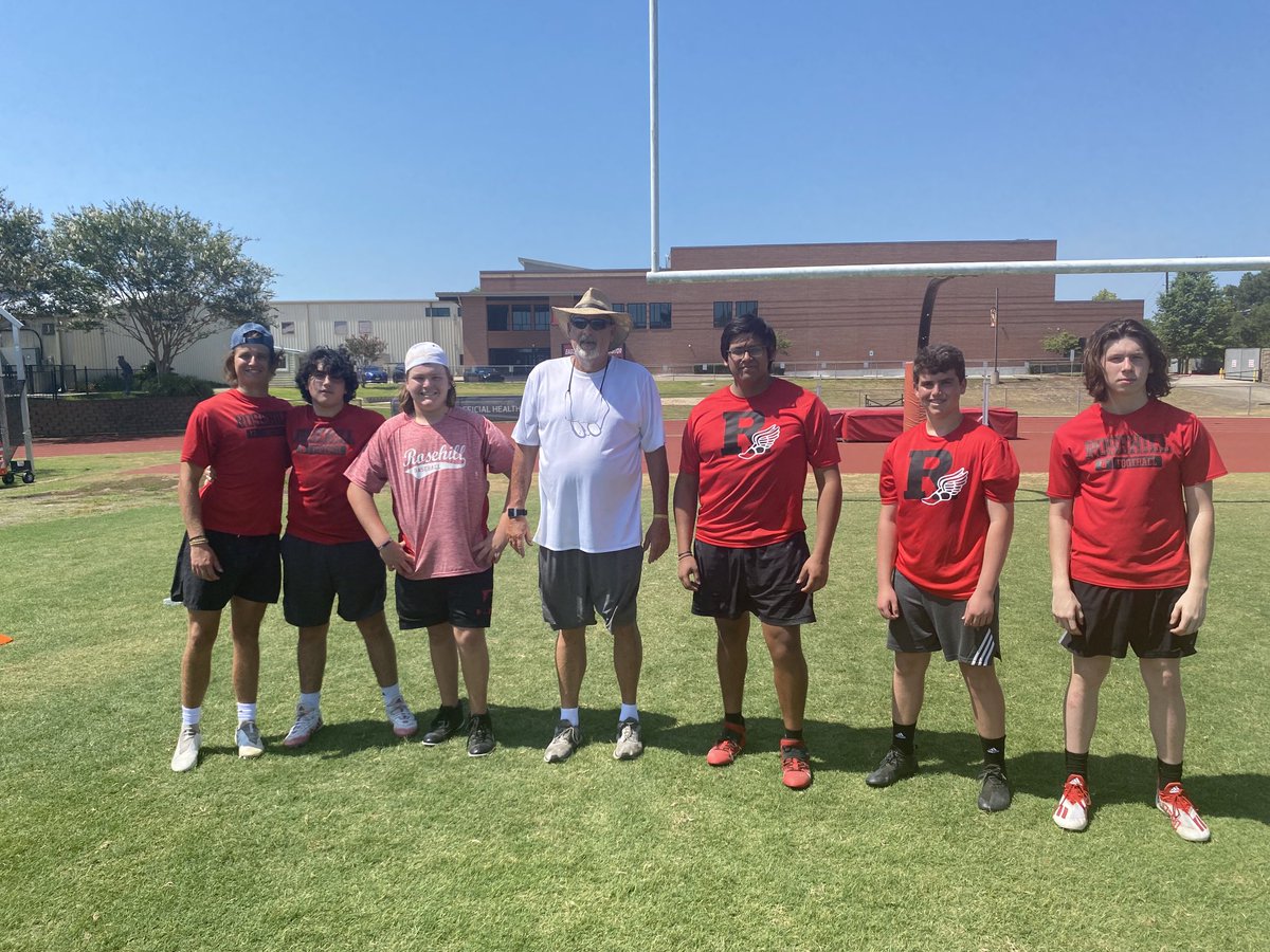 Enjoyed working with my new Offensive Line at RCS