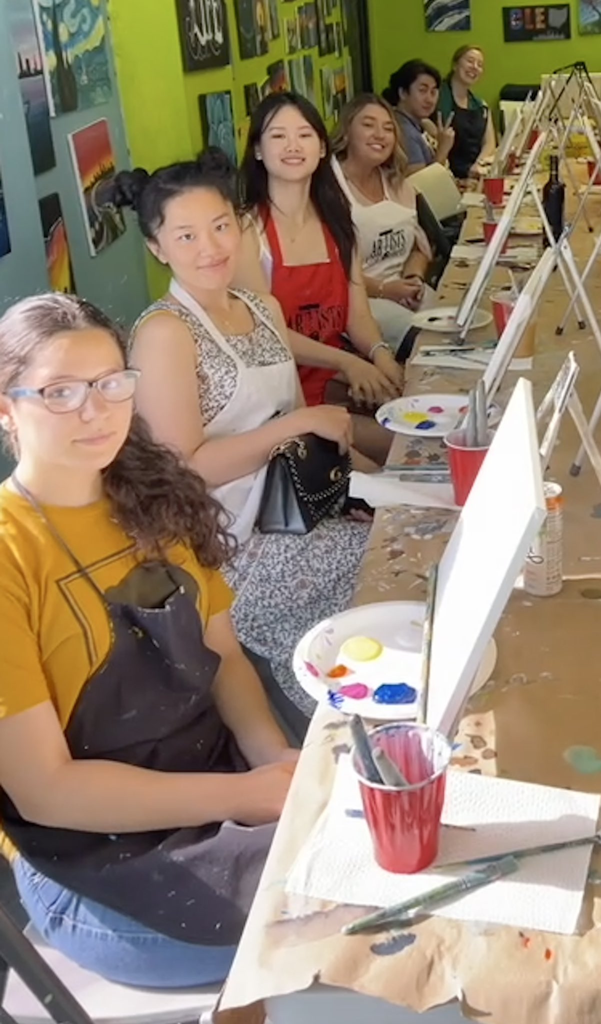 Engage! Cleveland on Twitter "Paint and sip at Artistsuncorkd! cleypweek 🎨🎨🧑‍🎨 https//t.co