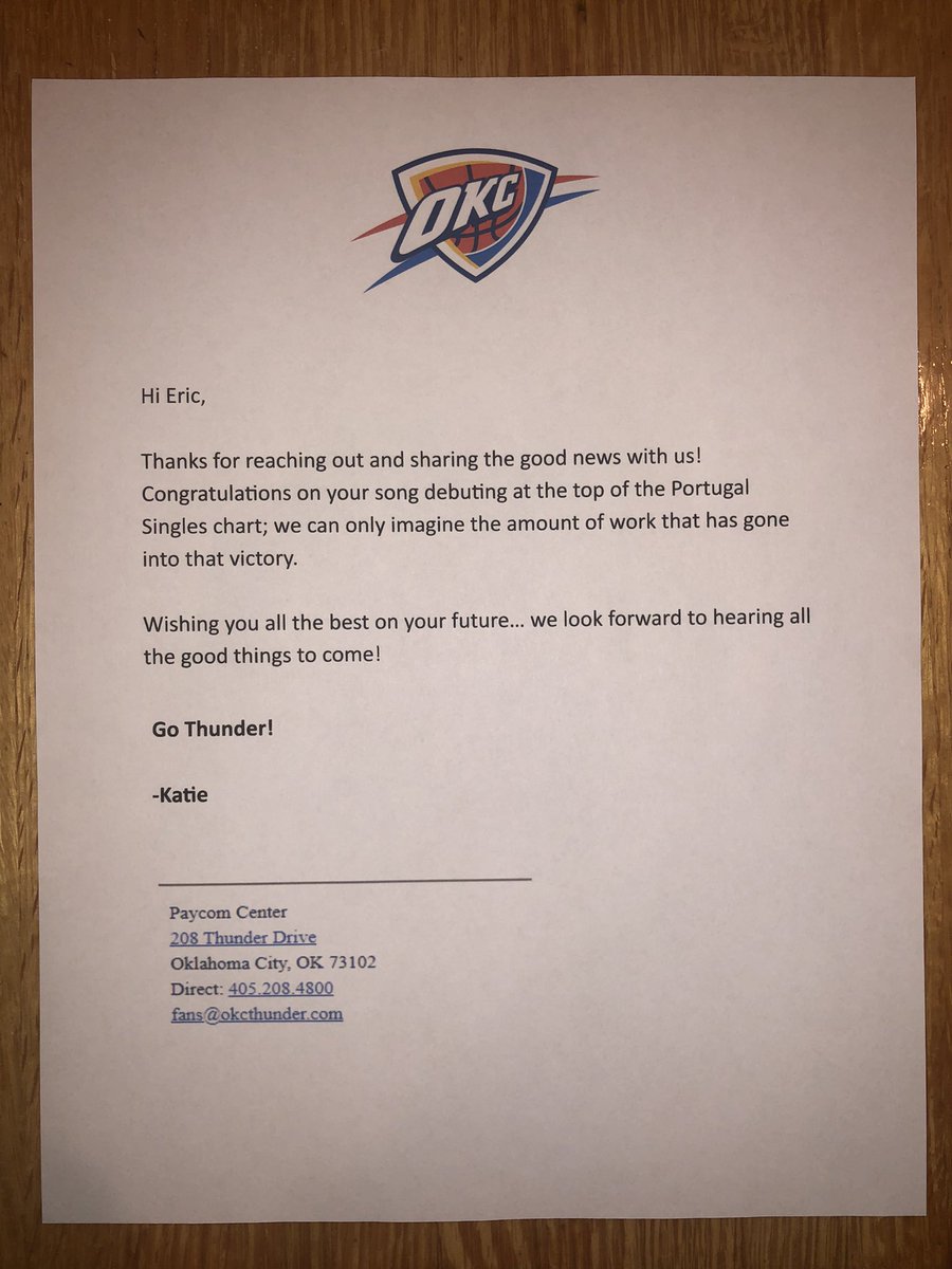 ewreckage99's tweet image. It’s a dream come true to get this recognition from an NBA organization. Thank you to the Oklahoma City Thunder⚡️🏀
