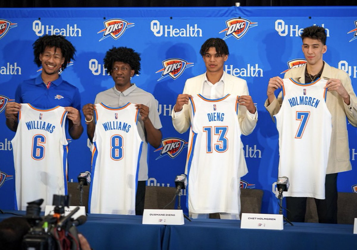 Welcome to OKC - Chet, Ousmane, Jalen and Jaylin!   #ThunderUp