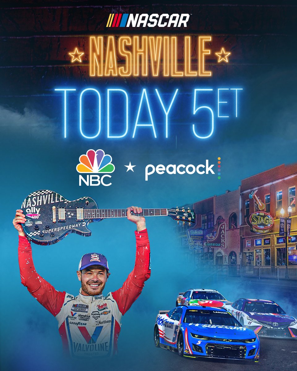 RETWEET if you'll be watching <a href="/NASCAR/">NASCAR</a> today!

The Cup Series returns to <a href="/NBCSports/">NBC Sports</a> for all the action from <a href="/NashvilleSuperS/">Nashville Superspeedway</a> at 5P ET on @NBC and @peacockTV.