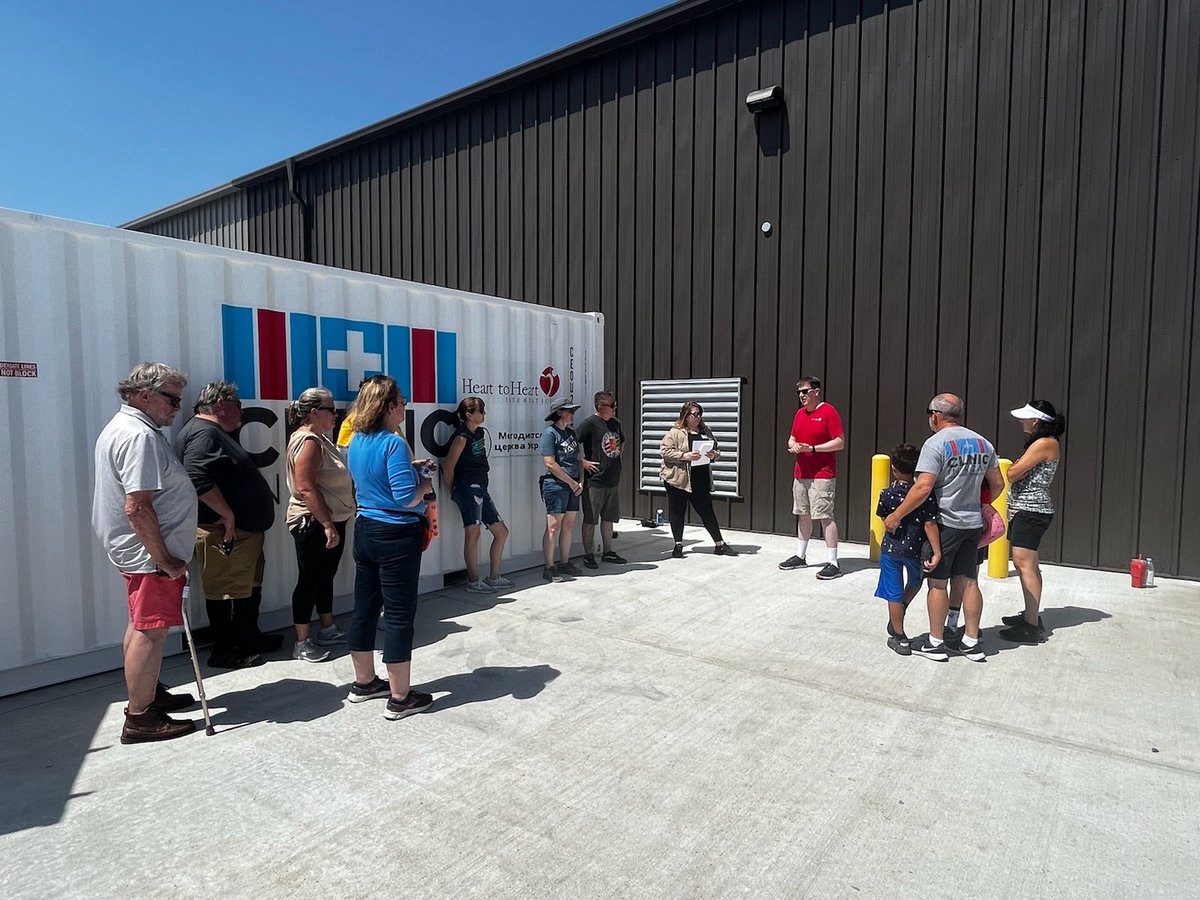 This morning Res volunteers and Pastor Ashley filled our portable Medical Clinic - an ER heading to Ukraine’s front lines - with six shipping cases of medical supplies! Thank you volunteers, Heart to Heart with whom we partnered and all of you who provided funds!