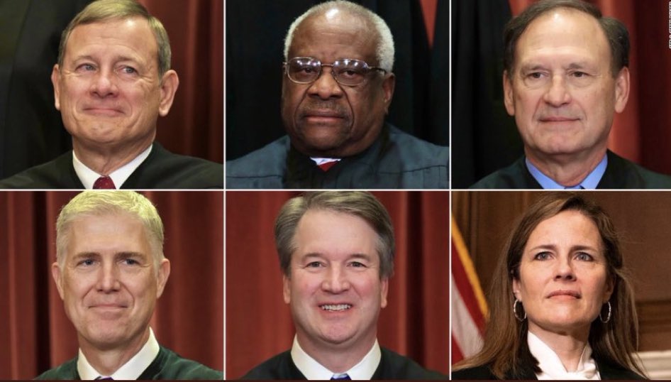 reg__mac's tweet photo. The 6 conservative Supreme Court justices all look like they hunt people for sport. https://t.co/VPEdbmOqA9