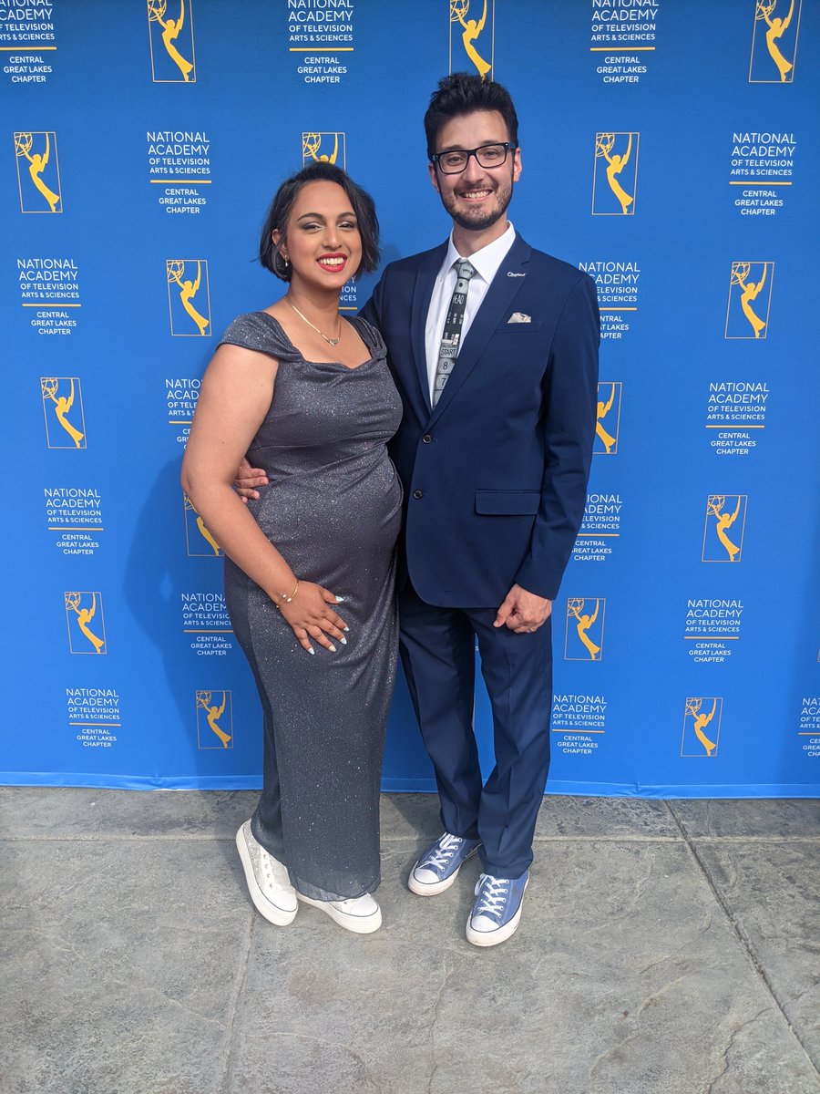 So thrilled to be at the #IndyEmmys2022 with @DannyPytell  representing @TheCLE and the #ClevelandCreatives #VoiceofCle. Both nominated! Work hard and be kind, dreams come true! 🤩🎥🎬❤️
