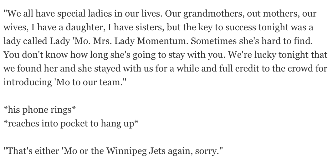 scottcwheeler's tweet photo. I’ve never raced to transcribe a presser moment quite like the one Sea Dogs head coach Gardiner MacDougall just had here. https://t.co/MiLJG8QVcX