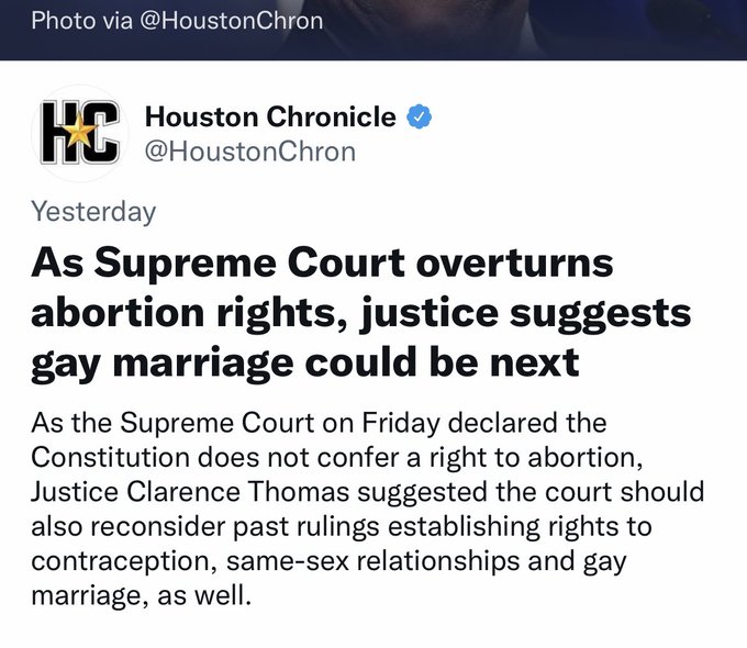 Who ever went from #Abortionban to help those vulnerable live to Gay Rights needs to get out of the reporting