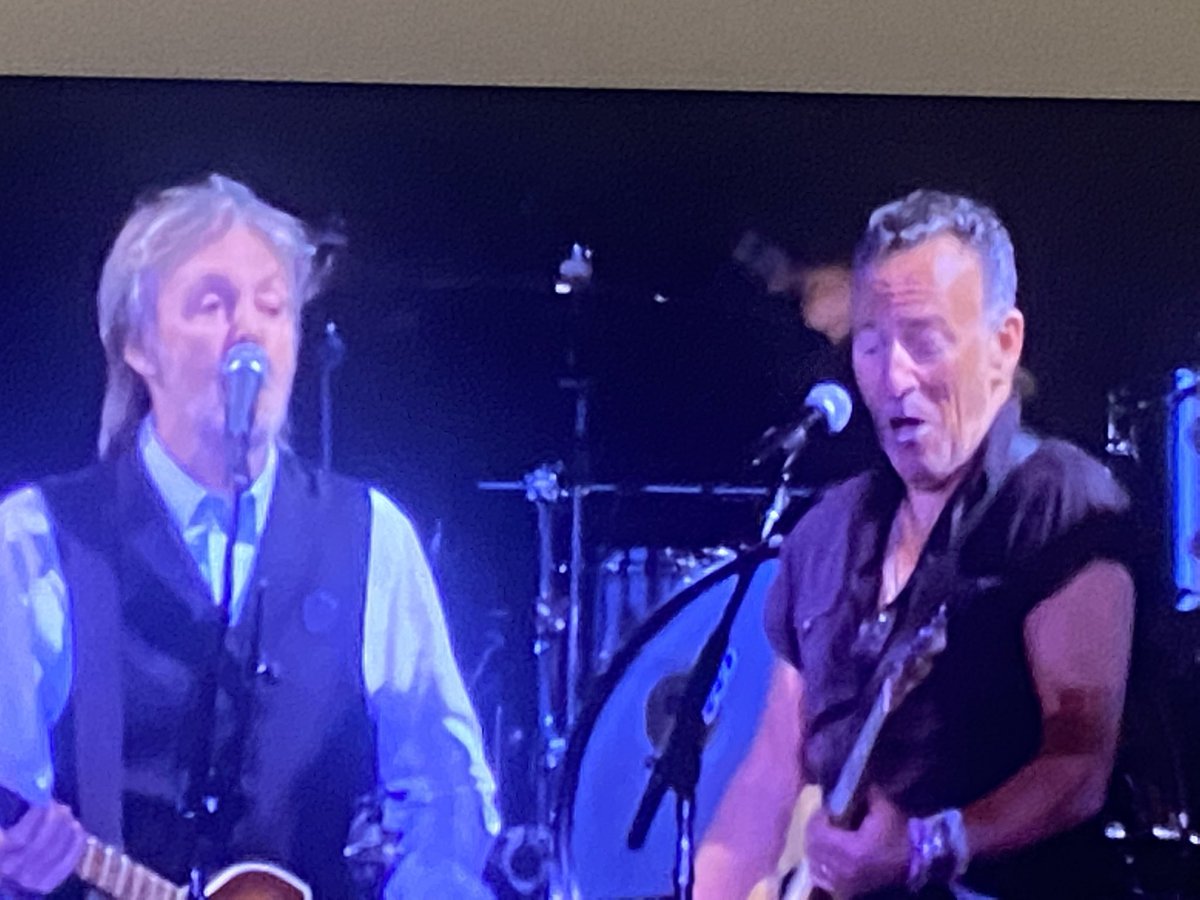 It doesn’t get better than this Paul and Bruce! #Glastonbury2022