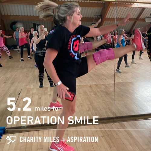 LatersBabyUK's tweet photo. #FiftyFans I Zumbathoned 5.2 @CharityMiles for @operationsmile & #MoveYourButt🍑 https://t.co/SwrMxF7ZZ8