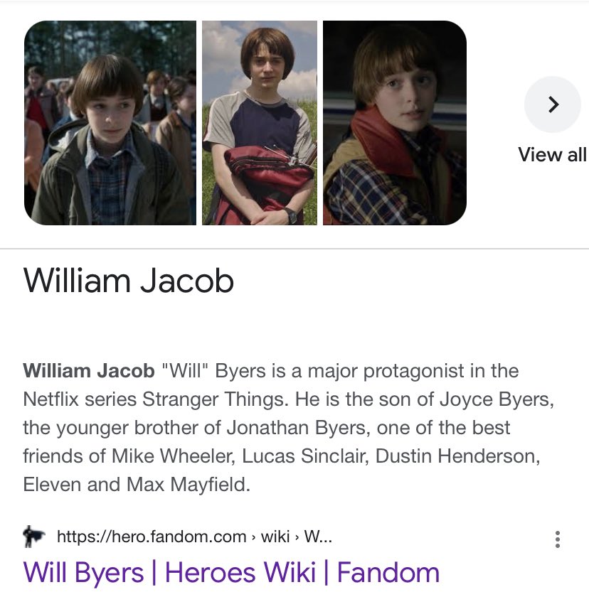 Will Byers, Wiki