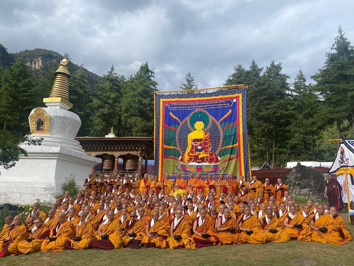 Extraordinary and groundbreaking ordination of 144 nuns as Gelongmas in Bhutan. Absolutely thrilled to be one of them! Thank you Bhutan