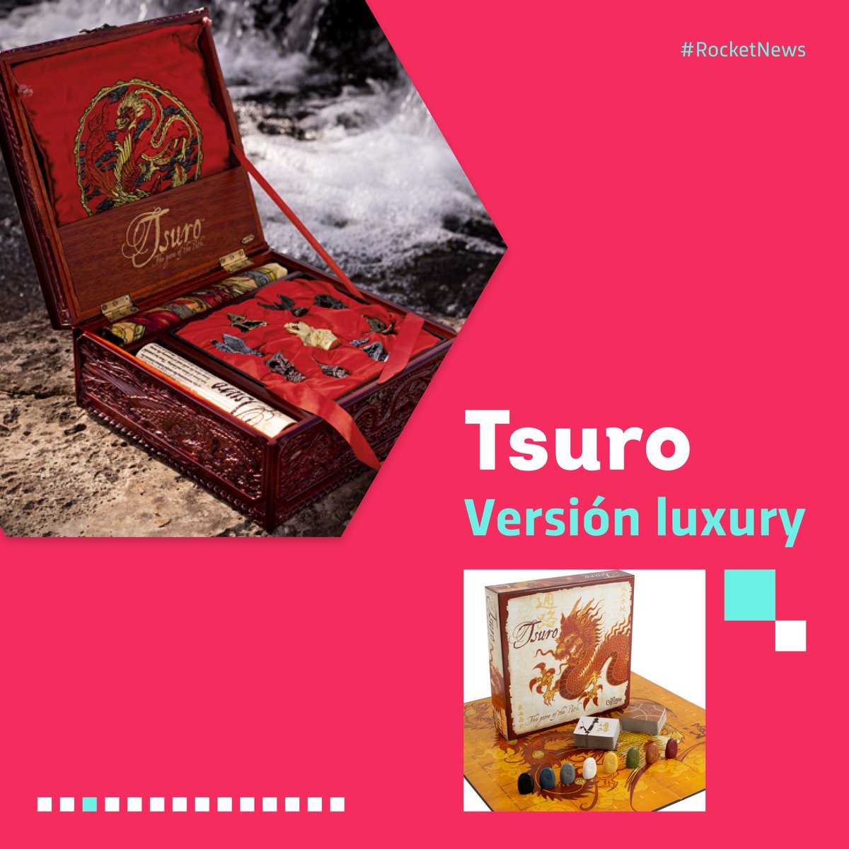 SquareRocket's tweet photo. 🐲 Quizás ya hayas probado Tsuro ¿Pero has visto su versión de lujo?
¡Puedes ver todos los detalles en Kickstarter!
#JuegosDeMesa #Boardgames #Hobbies #Juegos #Coleccionismo #Rol #Tabletop https://t.co/iOGGXotPsG