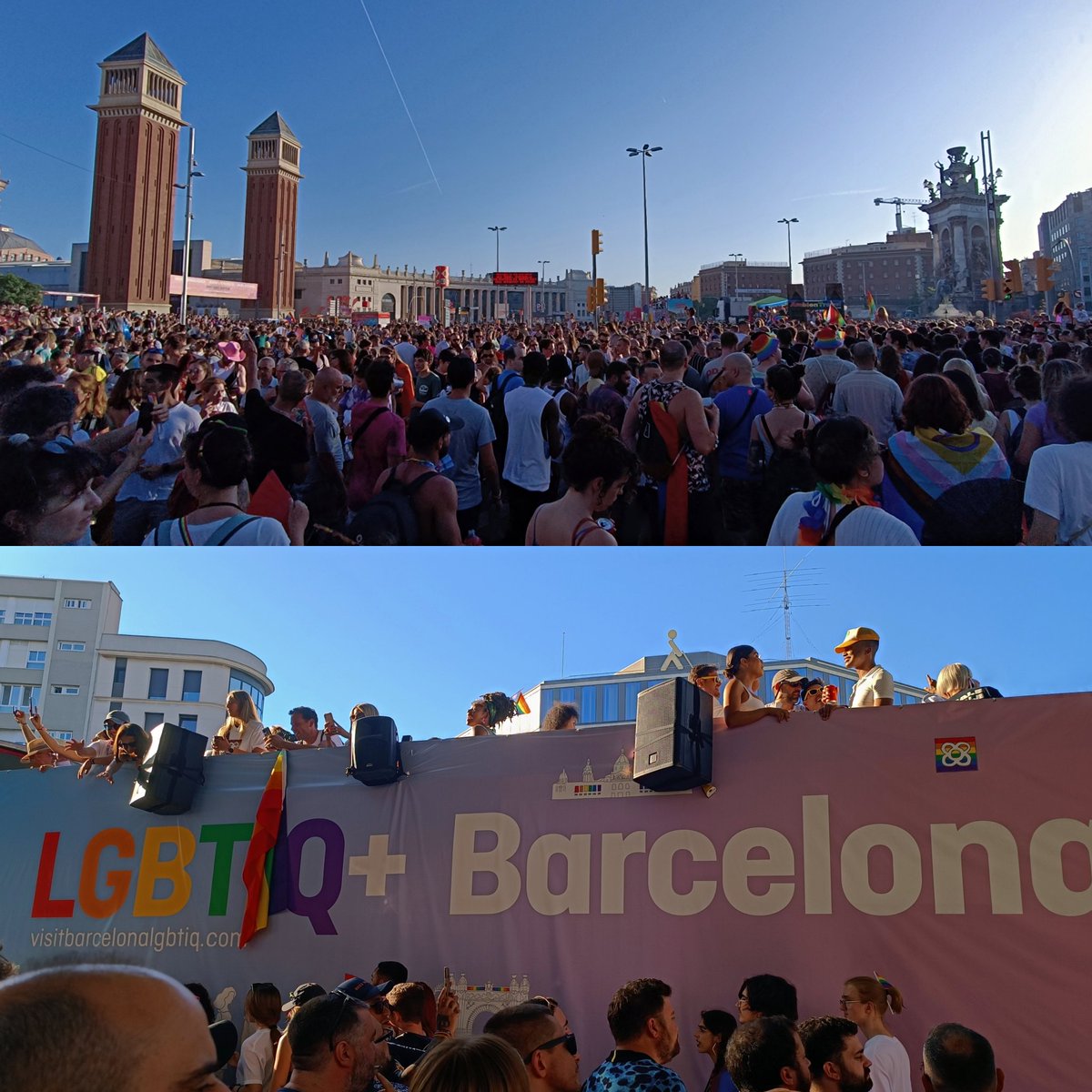 今天算是Pride Month的高潮 🏳️‍🌈🏳️‍⚧️🥰
#prideparade2022 #pridebarcelona