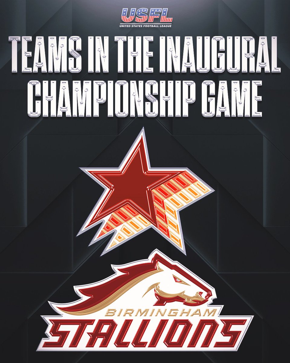 UFLonFOX's tweet photo. RT if your team is playing in the Inaugural USFL Championship Game 🙌 https://t.co/EU9MmysthV