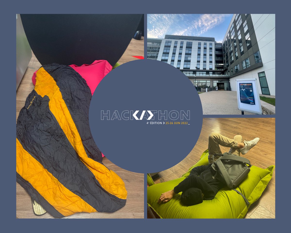Le jours s’est levé sur le #hackathonIMA mais certains joueurs rechargent leur batterie avant le lancement des pitchs