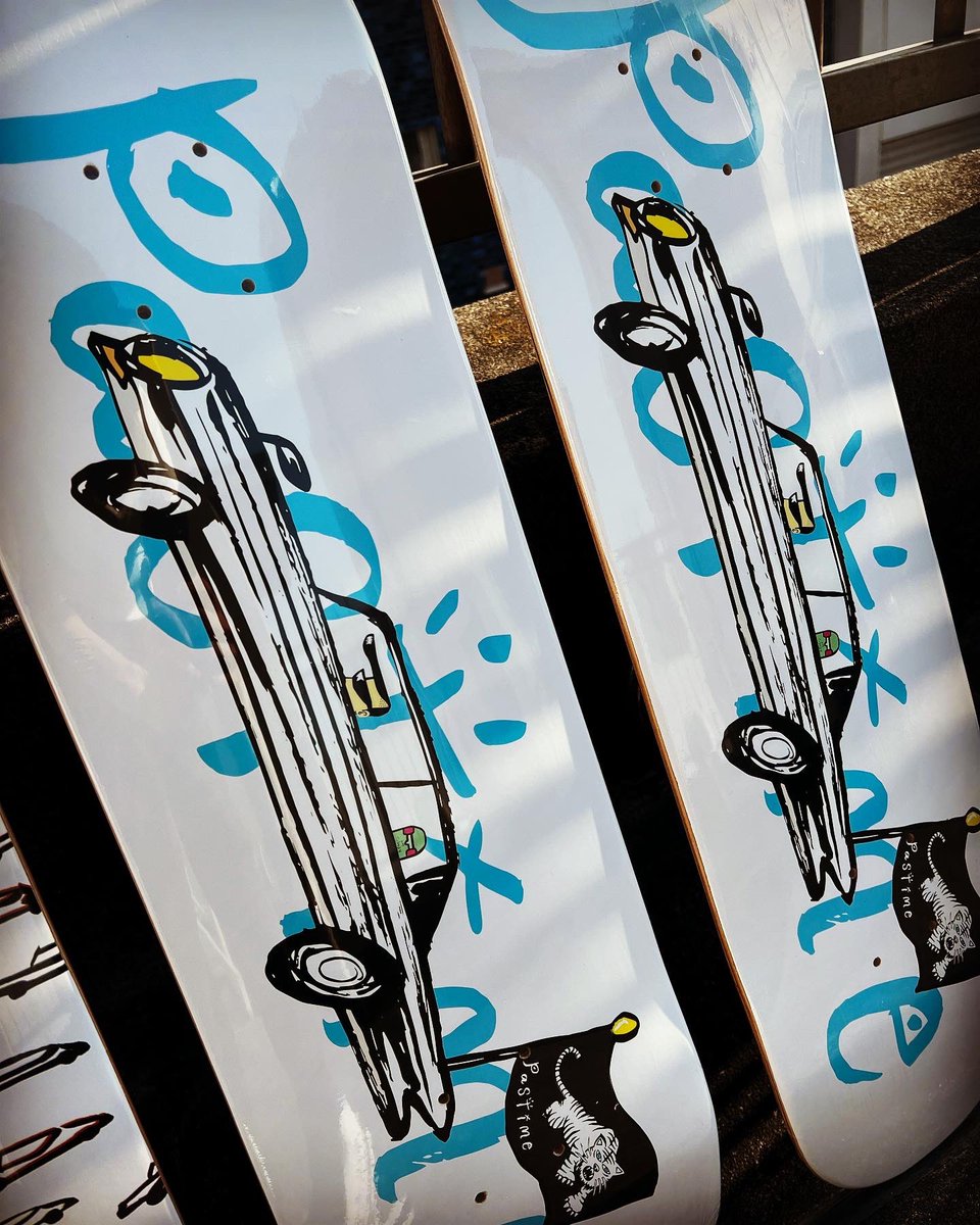 instant_skate's tweet photo. New @pastime_skateboards Boards.
PST-007『DISKAHer』& PST-008 『白虎』🎨by @haksid
https://t.co/QNgNnlIzeN
#pastimeskateboards
#diskah
#instantskateshop https://t.co/TYWudvwuLw