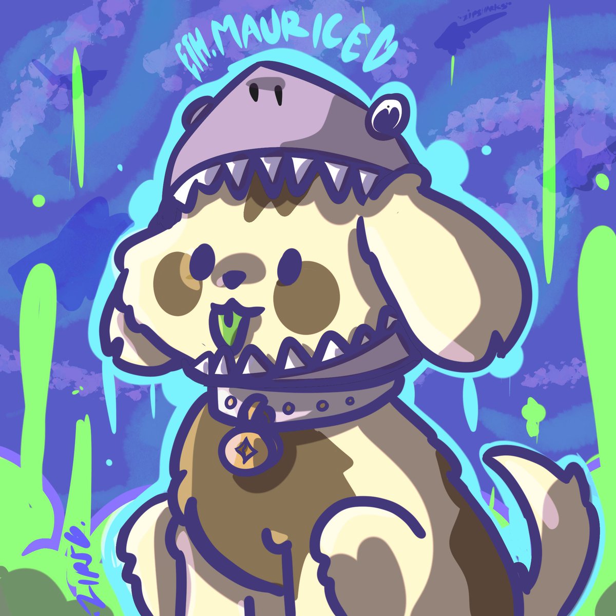 ethmaurice's tweet photo. Ahhhhhh thank you @d3fb0t and @zipsharks for making this for me 😭. In love with the sharkfetcher 💫💫💫💫💫 https://t.co/aIbGuzmnYv