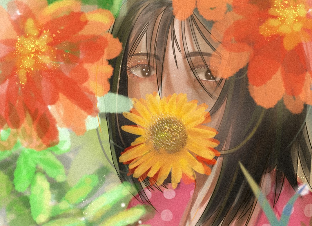 uoza_ki's tweet photo. My artsyle will and constantly change it ain't mah fault guys its just my hand~

 #drawing #illustration #pinterest #Flowers https://t.co/2jW554FW9a