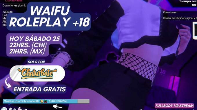 Hello sugar~ 🧁✨  Les promet&iacute; un stream +18 especial, as&iacute; que dar&eacute; mi mayor esfuerzo con el fullbody tracking<a href="/tag/newprofilepic"class="tags"><span>#newprofilepic</span></a><a href="/tag/nuevafotodeperfil"class="tags"><span>#nuevafotodeperfil</span></a>