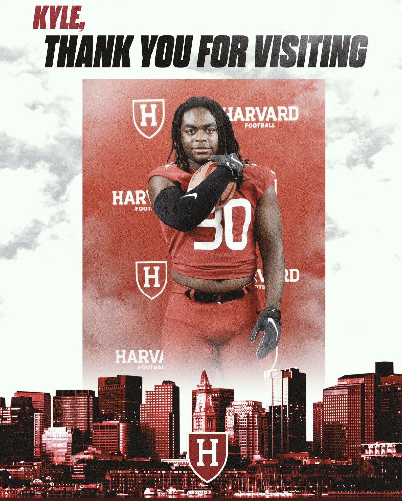 Thank you <a href="/HarvardFootball/">Harvard Football</a> for an absolutely extraordinary Official Visit!!!
<a href="/CoachTimMurphy/">Tim Murphy</a> <a href="/CoachManion_/">Joe Manion</a> <a href="/ScottLarkee/">Scott Larkee</a> <a href="/Coach_Poppe/">Jonathan Poppe</a> <a href="/MicFein/">Mickey Fein</a> <a href="/Crim_Recruiting/">Harvard FB Recruiting</a> <a href="/FHSFBBGGC/">Freedom High School Football Bethlehem, PA</a> <a href="/RoederJason/">Jason Roeder</a> 
#CRIMCOUNTRY23