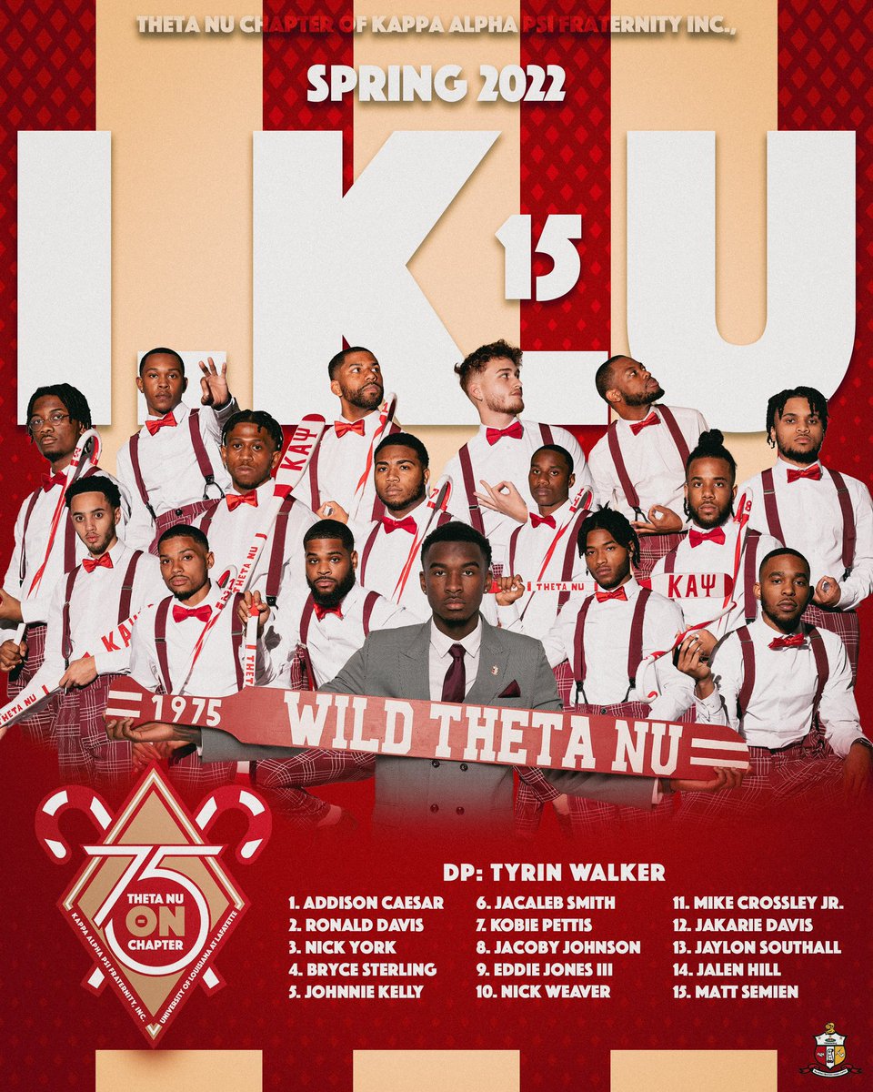The Theta Nu Chapter of Kappa Alpha Psi Fraternity Inc. would like to present to you I.K.U. Spr. 22 Neophytes. WelKome to the BΘΝD Nupes👌🏽👌🏽👌🏽