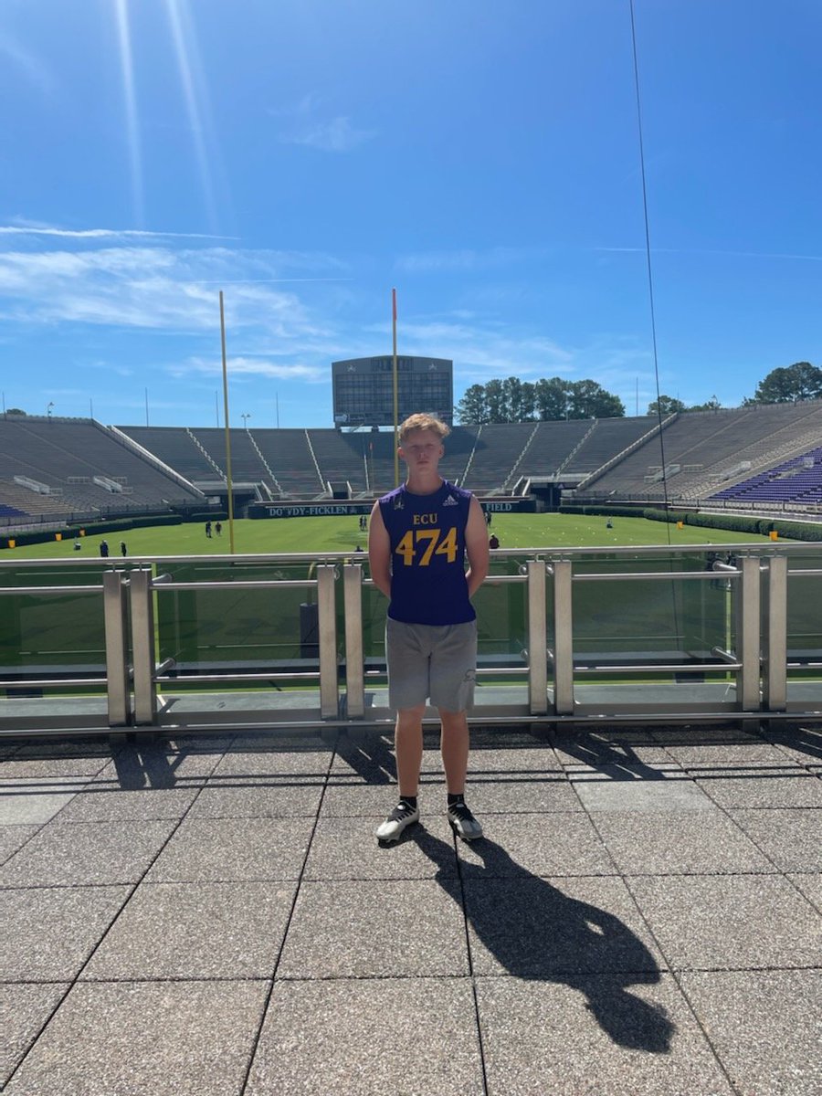 JamesHawk2007's tweet photo. Had a great time at the ECU camp @ECUPiratesFB @ECUAthletics https://t.co/J90yiK640M