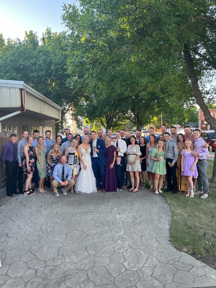 Congrats Neil and Callie!  Awesome crew of Sox young and old to help celebrate! #L4L