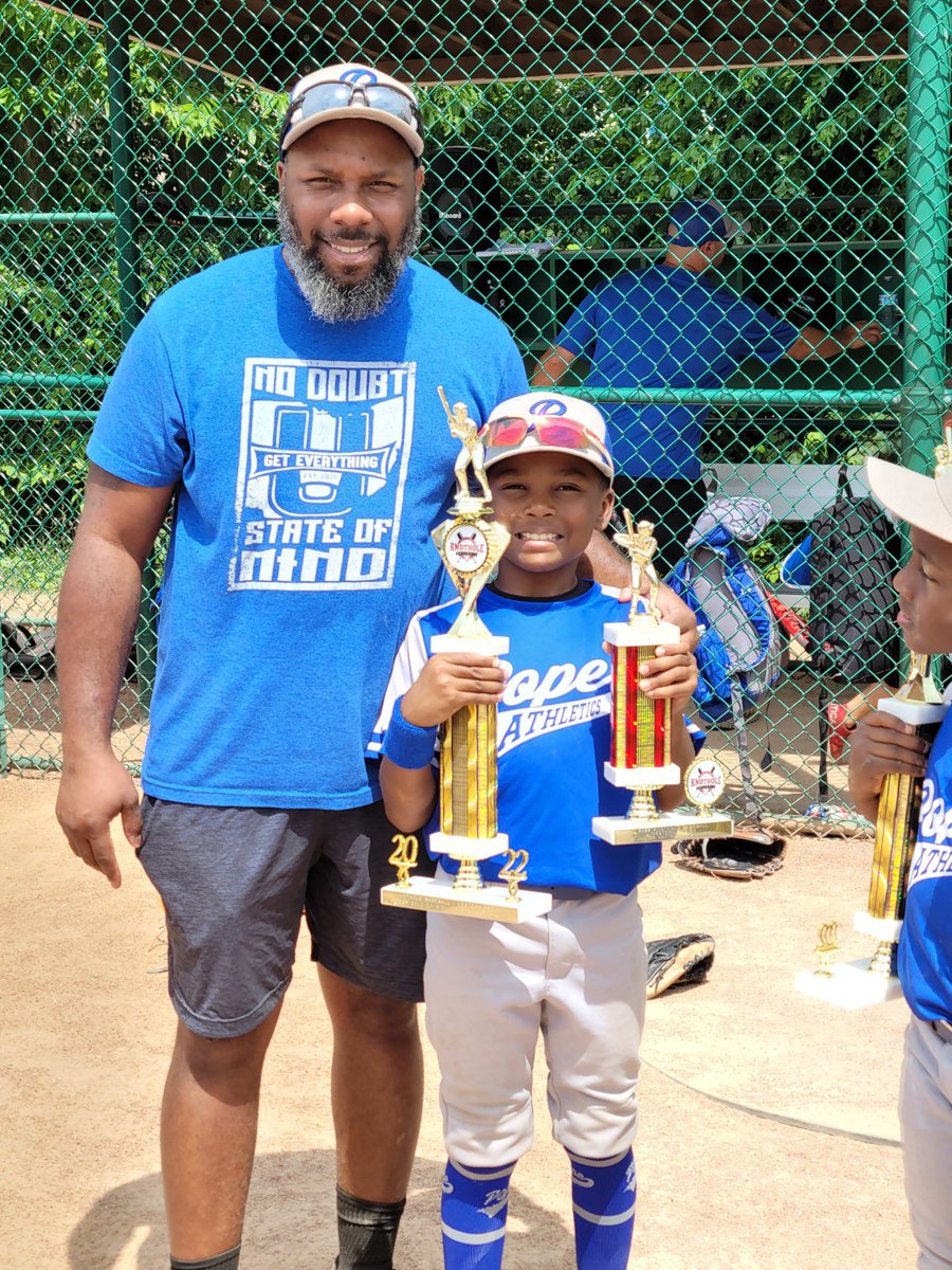 CoachBWestbrook's tweet photo. Congratulations to our boys on a great season! We finished it off with a 17-3 victory to become tournament champs to go along with league champions in the 8U Knothole West Region Gold Division.
.
#jujuhegone💨
#8ubaseball
#geteverythingu
#mindsetmatters
#popeathletics
#bbpb https://t.co/lIG7Jdj6Q7