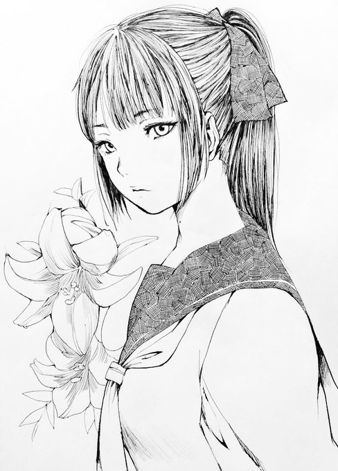 百合(の花)は好きなのでよく描きます 