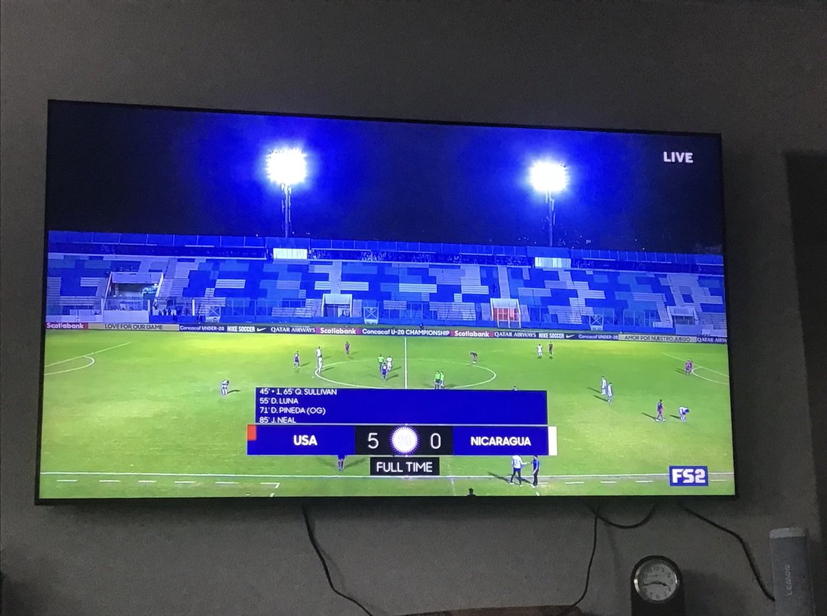 theSammySeegs's tweet photo. Verrry special and proud moment watching friend and former broadcast partner ⁦@SSaintj7⁩ call play by play for the ⁦@USMNT⁩ u20 game in ⁦@Concacaf⁩ Championships!! I will continue to live vicariously through his experiences haha https://t.co/O5AxiYSh2V